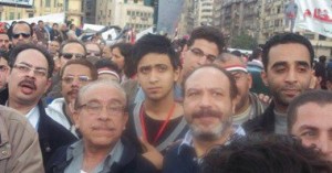 خالد صالح فى ميدان التحرير