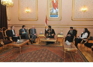 البابا  مع  الوفد الفرنسى