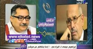 إبراهيم عيسى والبرادعى