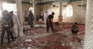 من آثار تفجير مسجد الروضة بالعريش