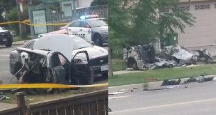 صورة ألتقطت من مكان الحادث